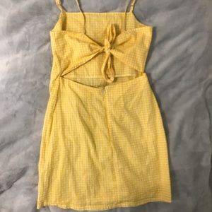 Yellow checkered sundress
